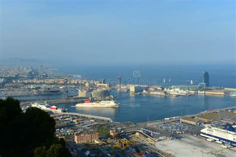 port  barcelona spain editorial photo image  attraction