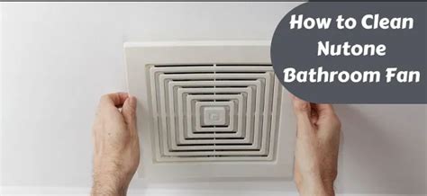 clean  nutone bathroom exhaust fan  light