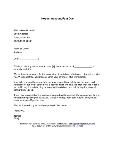 overdue payment reminder email sample template business format