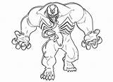 Venom Supervillains sketch template