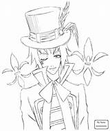 Butler Coloring Pages Sebastian Kuroshitsuji Edward Midford Chibi Getcolorings Ciel Undertaker Template Drawing sketch template