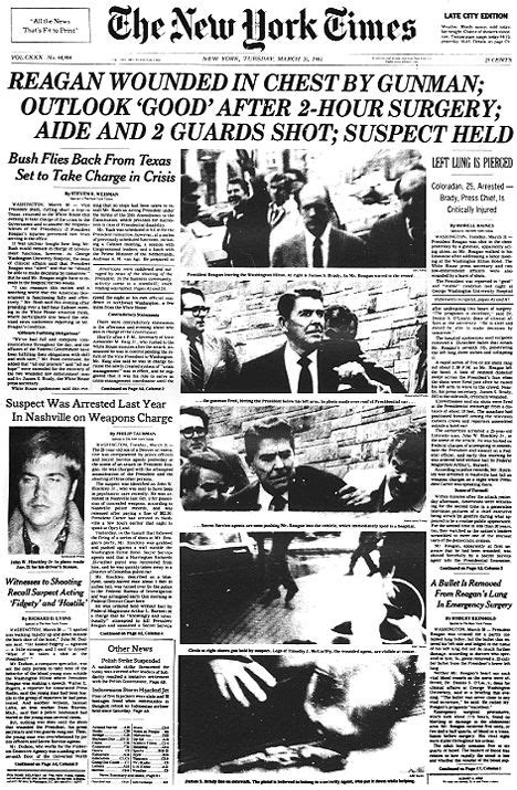 How The Media Covered Ronald Reagan S Attempted Assassination Huffpost