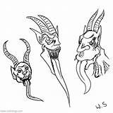 Krampus Xcolorings Chains sketch template