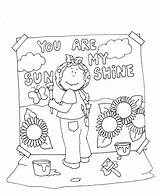 Sunshine Coloring Pages Printable Getcolorings Color Getdrawings Digi Dearie Stamps Dolls sketch template