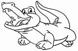Crocodile Alligator Buaya Mewarnai Wikiclipart Clipartcraft sketch template