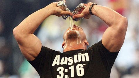 Stone Cold Steve Austin Drinks Real Beers In The Ring Sometimes Gets