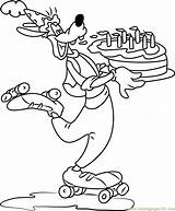 Birthday Happy Coloring Pages Goofy Color Coloringpages101 sketch template