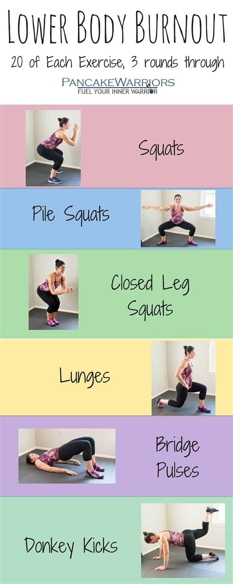 Lower Body Exercise Burn Out Bites Of Wellness