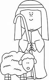 Shepherd Nativity Coloring4free Layers Learning Mycutegraphics sketch template