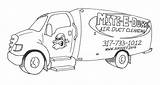 Ducts Mite Coloring Truck sketch template