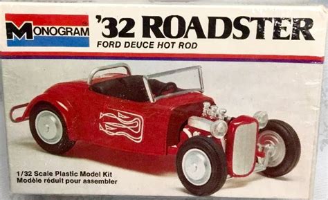 vintage monogram  roadster ford deuce hot rod model kit  images