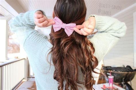 beautiful hair with a cute bow hair styles tumblr hair
