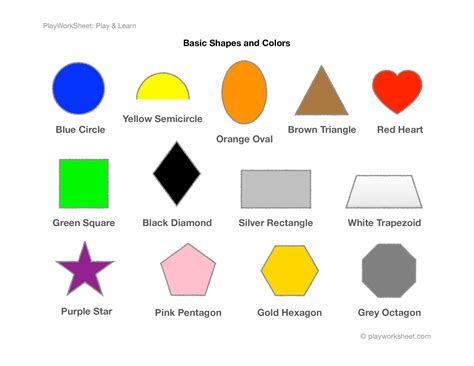 basic shapes  colors  printables  kids