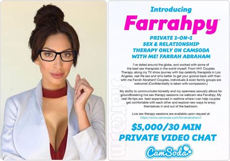 Farrah Abraham Sex And Couples Therapy Available Via Camsoda