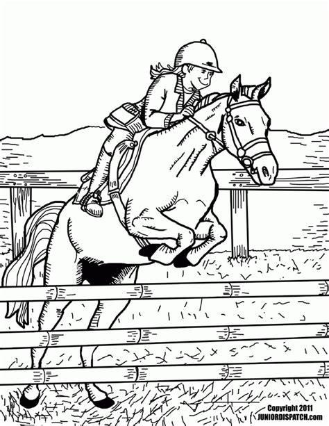 horse  rider coloring pages   printable coloring pages