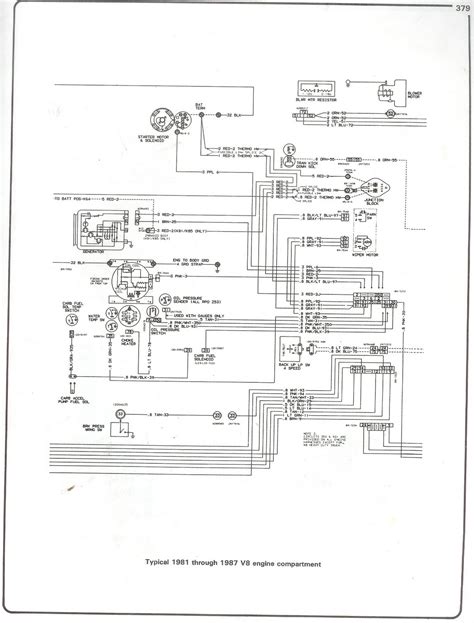 auto wiring diagram   chevrolet  truck engine compartment