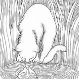 Colouring Mindfulness Pages Choose Board Cat sketch template