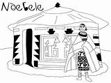 African Coloring Hut Ndebele Pages Colouring Kente Cloth Drawing Printable Africa Patterns Kids Color Pattern Google Getcolorings Print Getdrawings Au sketch template