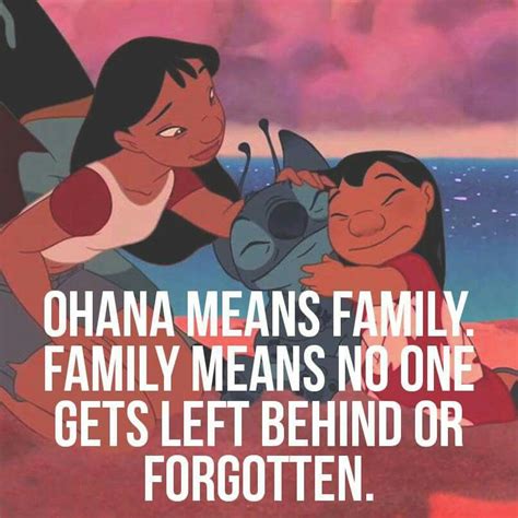 ohana means family family means    left   forgotten