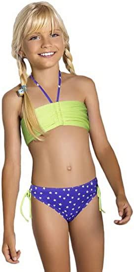 Loreen Loreen Mädchen Bikini Yellow Blue 11 12 Jahre 158 Cm Bikinis