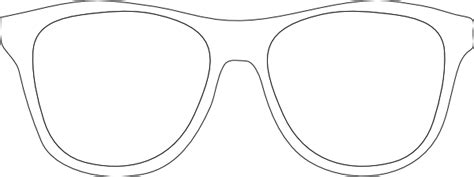printable glasses template black  white sunglass frames clip art