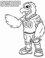 Eagles Swoop Seahawks Seattle Mascot Getcolorings sketch template