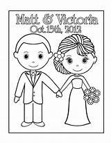 Coloring Printable Personalized Pages Groom Bride Wedding Alyssa Getcolorings Kids Monumental Getdrawings Color sketch template