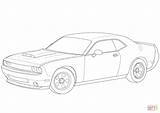 Dodge Challenger Coloring Pages Hellcat Sketch Template sketch template