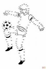 Dot Soccer Player Coloring Sports Printable Relier Dots Pages Sport Football Point Kids Printables Connect Supercoloring Worksheets Ronaldo Players Zahlen sketch template
