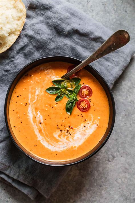 tomato orange soup platings pairings
