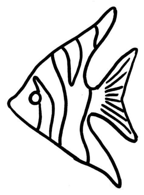 black  white drawing   fish  stripes   side   water