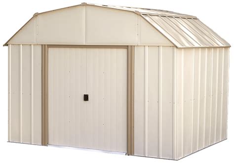 arrow    ft double door barn style galvanized metal storage shed