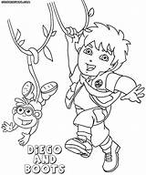 Diego Dora Coloring Pages Drawing Print Colorings Getdrawings sketch template