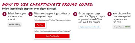 official cheaptickets promo codes coupons