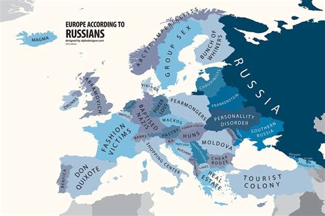 europe according to russia funny maps map europe
