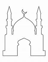 Ramadan Moschee Eid Masjid Malvorlage Coole Islamic Hoffman Etta sketch template