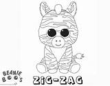 Boo Pages Coloring Beanie Zig Zag Printable Kids sketch template