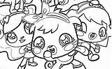 Coloring Monsters Moshi Wecoloringpage sketch template
