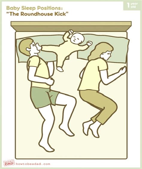 funny sleeping positions   parents  relate
