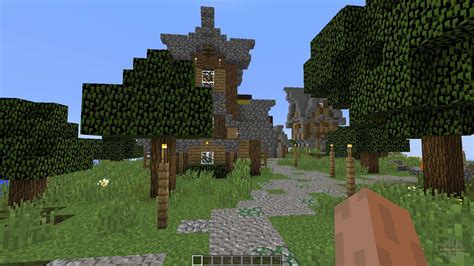 village  medieval style  minecraft