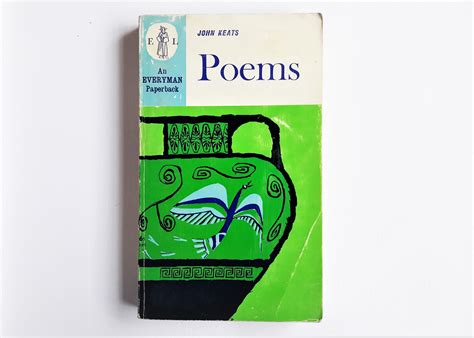 john keats everyman paperback  poetry vintage etsy john keats