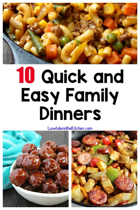 considerable easy fast family dinner recipes