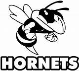 Hornet Clipart Hornets Logo Mascot Clip Svg Football Bee School Cliparts Cartoon Library Yellow Jacket Cute Coloring High Charlotte Silhouette sketch template