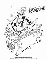 Dj Coloring Pages Doo Scooby Getdrawings sketch template