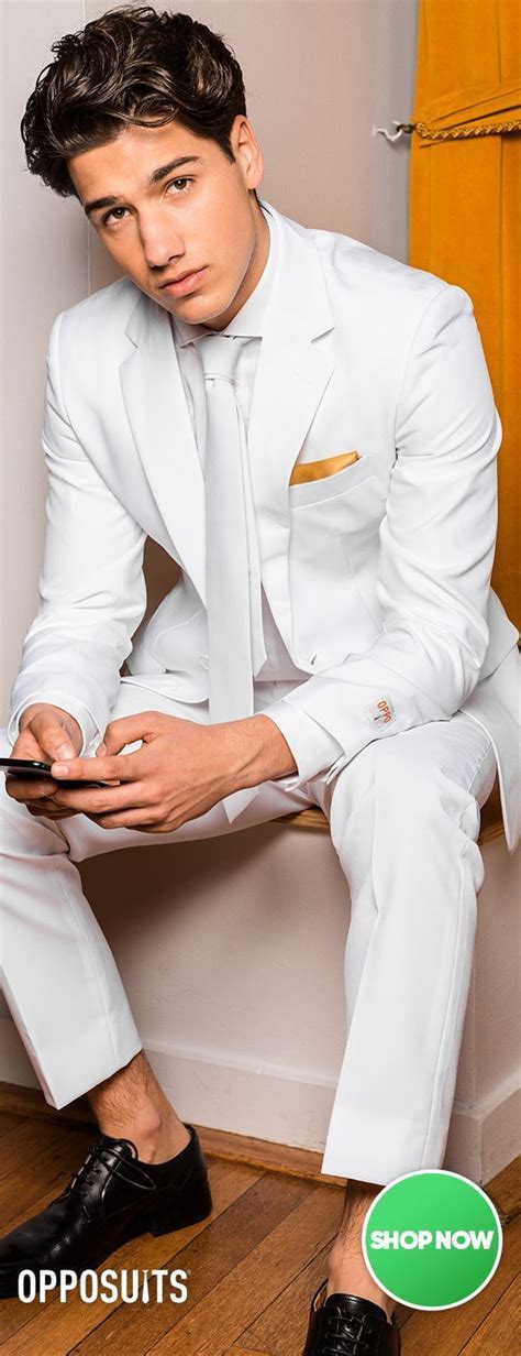 white knight solid white suit prom outfits for guys prom suits for