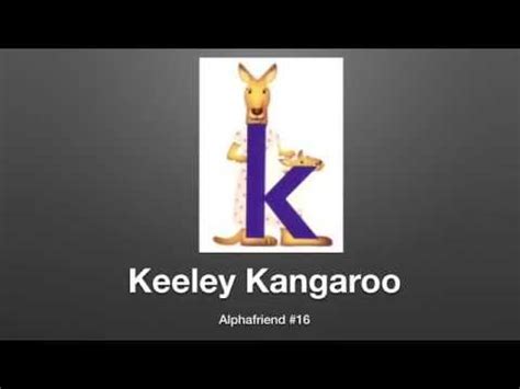 keely kangaroo school  kangaroo letter
