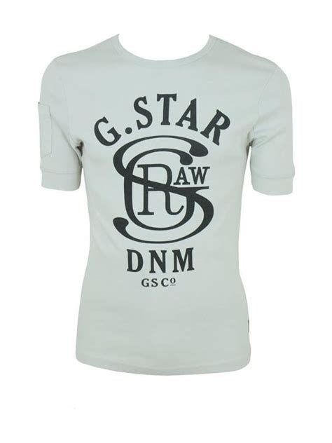 G Star Co Jav Printed T Shirt In Porcelain Northern Threads