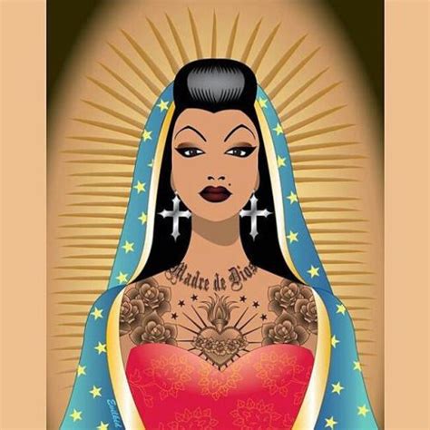 Chola Guadalupe Art By Avphibes Chola Guadalupe Art