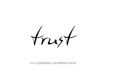 Trust Name Tattoo Designs Tattoos With Names