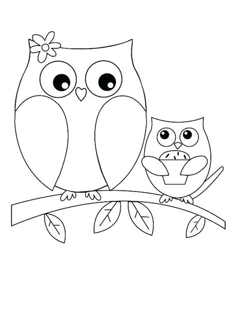 printable owl coloring pages  preschoolers   large collection